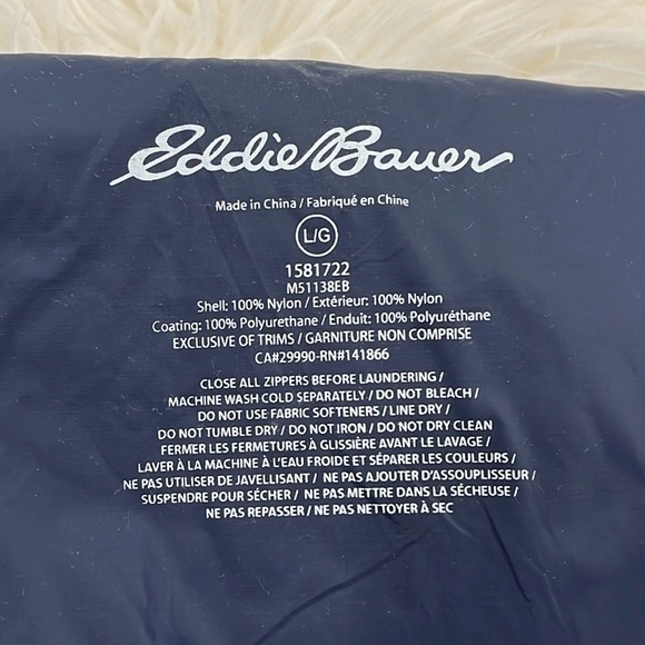 Eddie Bauer Windbreaker Packable Zip Up Hooded Jacket - Picture 10 of 12